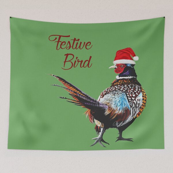 Item preview, Festive bird fun Christmas Pheasant designed and sold by IslesArt.