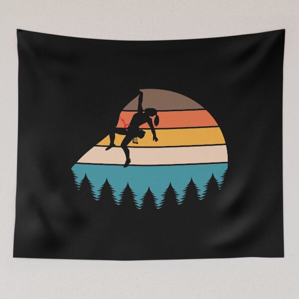 Item preview, Woman Rock Climbing - Forest designed and sold by HeatherPore.