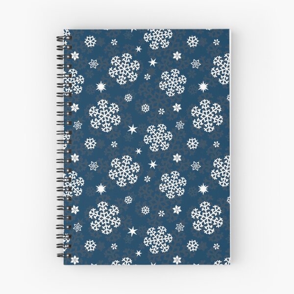 Item preview, Snowflakes Pattern on Prussian Blue designed and sold by sifis.