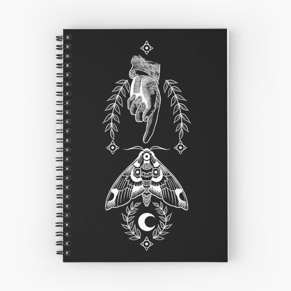 Item preview, Blackwork moth in white  designed and sold by Grace Curran.