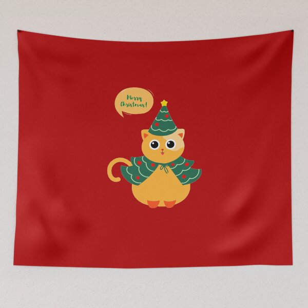 Item preview, Merry Christmas Cute Cat  designed and sold by matmazel.