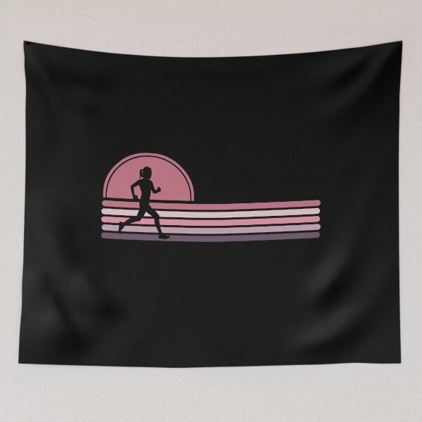 Item preview, Run Free - Woman Runner - Pink Sunset designed and sold by HeatherPore.