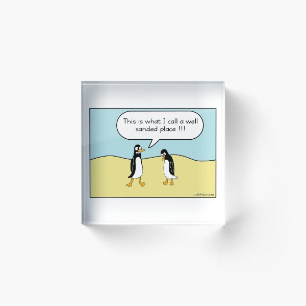 treacherous icy conditions Acrylic Block