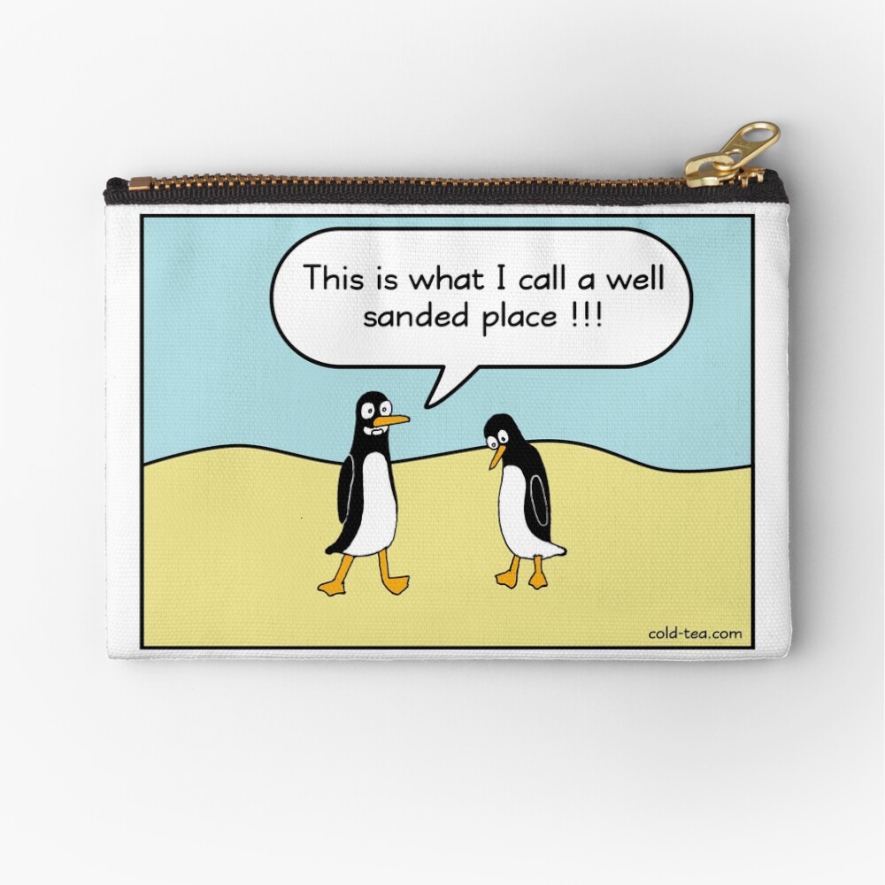 treacherous icy conditions Zipper Pouch