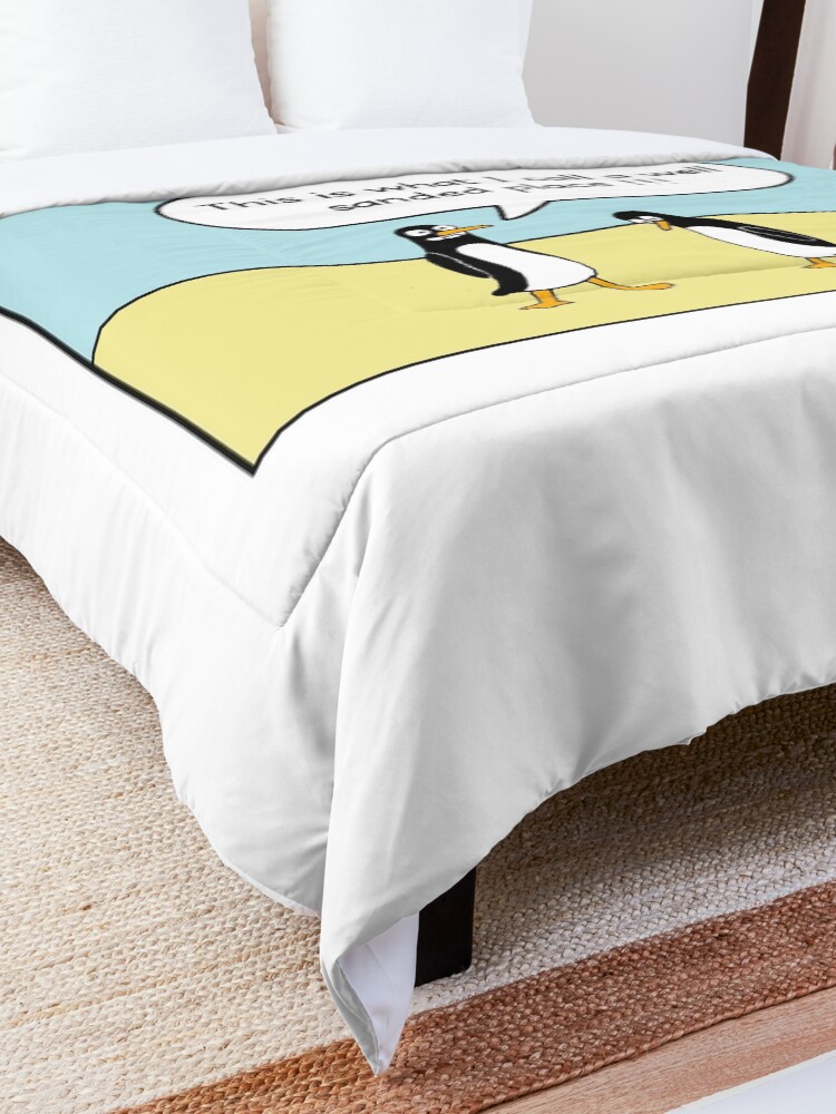 Alternate view of treacherous icy conditions Comforter