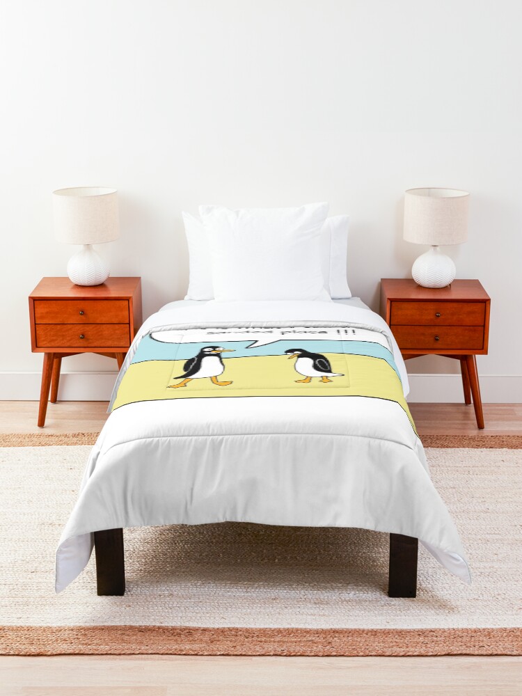 Alternate view of treacherous icy conditions Comforter