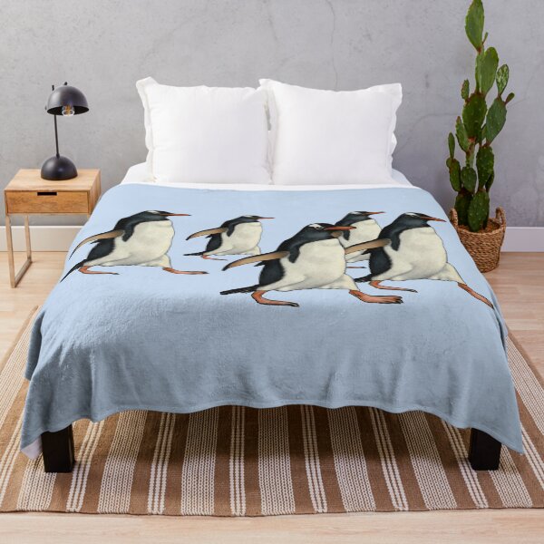 Item preview, Group of Penguins Walking Together Illustration Cute Wildlife Birds designed and sold by JoyfulWhimsy.