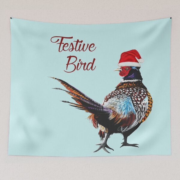 Item preview, Festive bird fun Christmas Pheasant designed and sold by IslesArt.