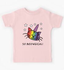 Einhorn Katze UniKitty So Meowgical T-Shirt Kinder T-Shirt