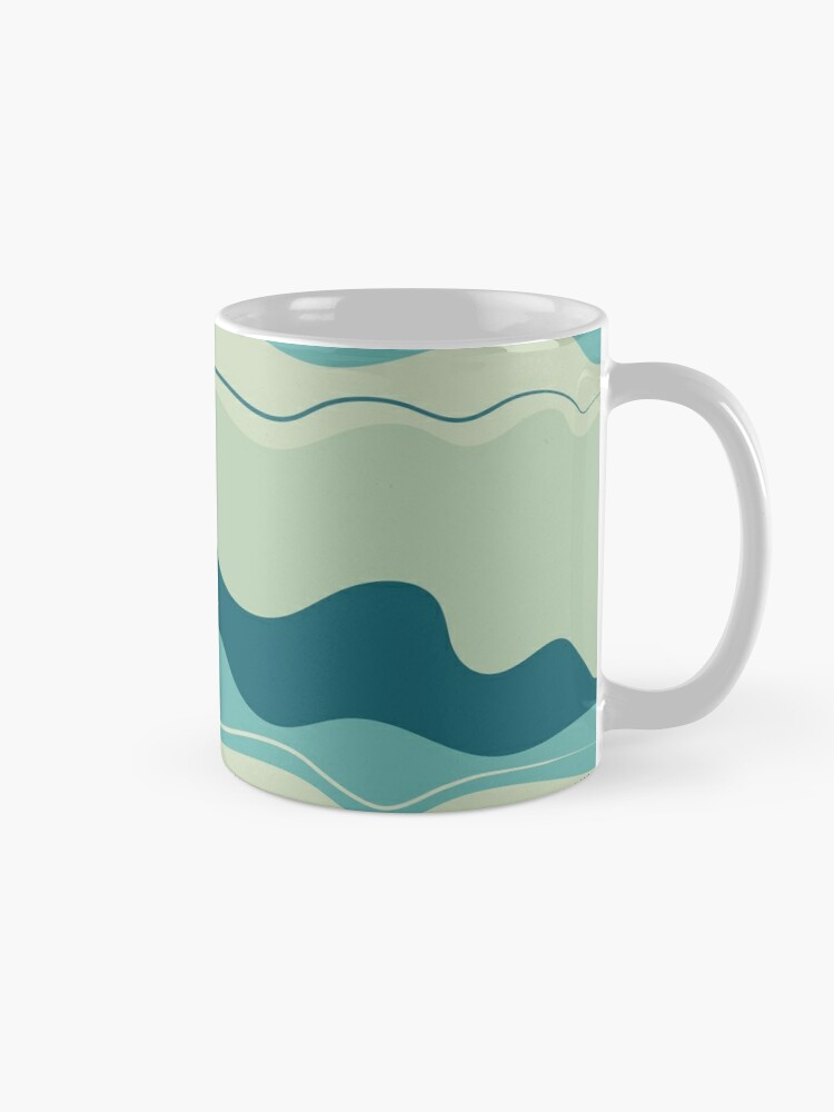 pattern design decor ideas inspiration waves minimalist aesthetic | Coffee  Mug