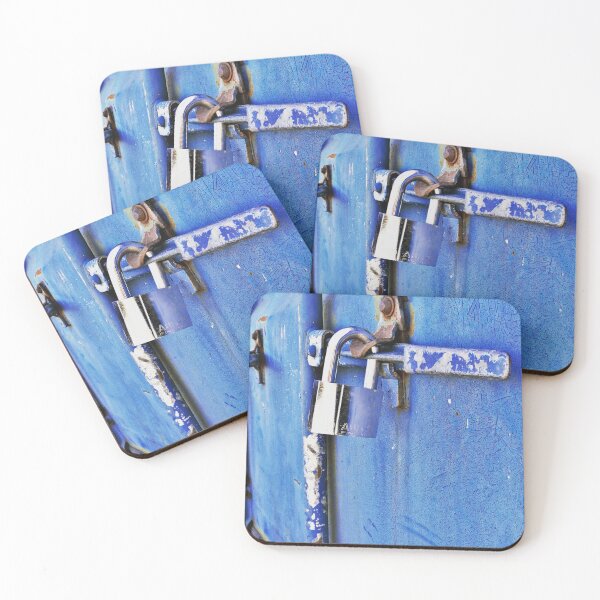 Item preview, Lock on a blue door | Texture, rust, colorful  designed and sold by DeliriousSteve.
