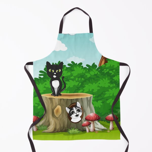 Item preview, Hide and Seek - featuring the two cheeky Cats Tipsy & Tapsy. By Cute Kawaii Art. designed and sold by CuteKawaiiArt.