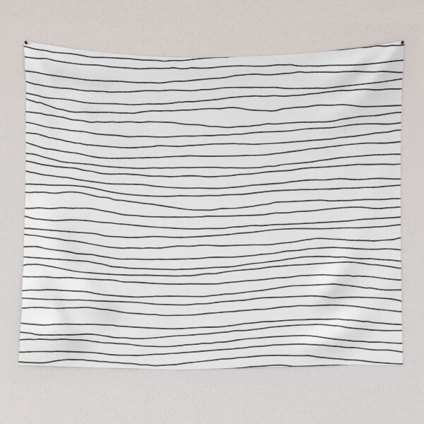 Item preview, Hand Drawn Lines White designed and sold by Miss Striped.