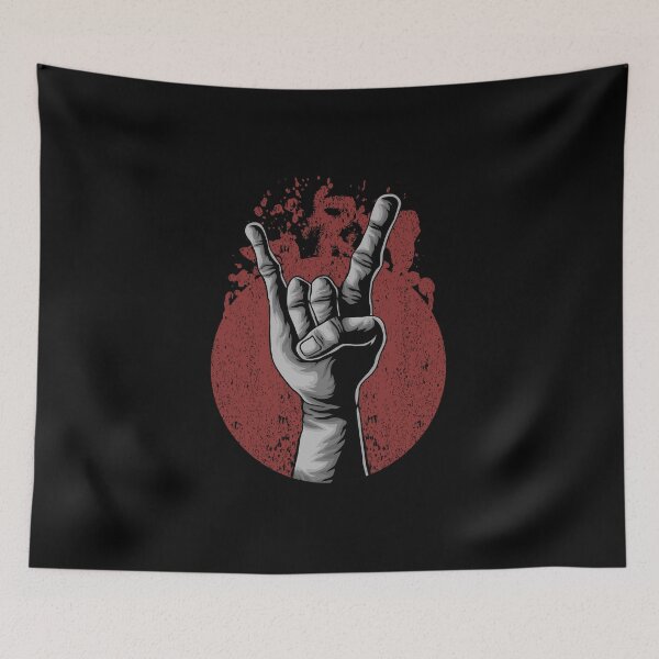 Item preview, Rock hand gesture design designed and sold by RoyalPeople.