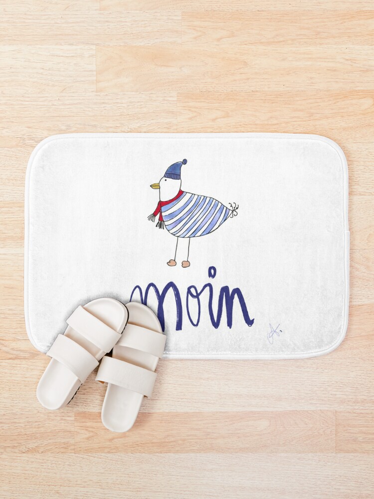 Disover Moin with seagull Bath Mat