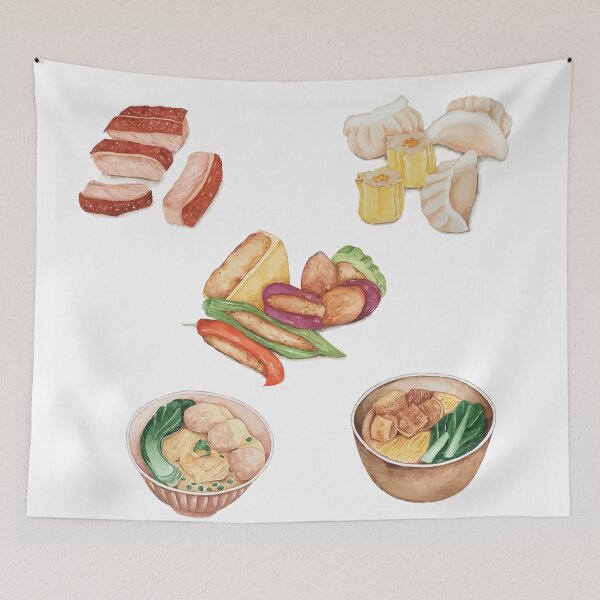 Item preview, Hong Kong Noodle Soup With Roast Duck designed and sold by TeriRobbins.