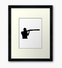 Trap shooting Framed Print