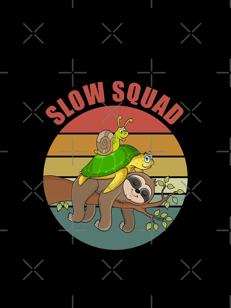 Thumbnail 4 of 4, iPhone Case, Slow Squad - Slug Riding Turtle Riding Sloth designed and sold by Giacob.