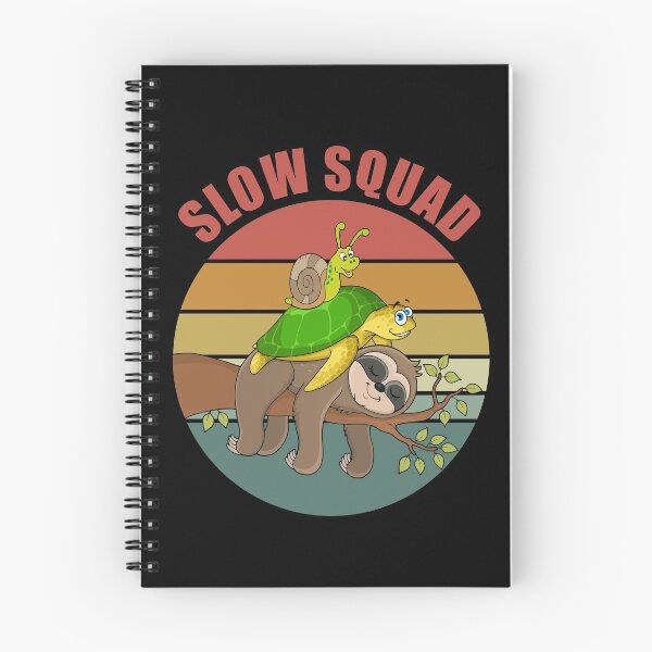 Item preview, Slow Squad - Slug Riding Turtle Riding Sloth designed and sold by Giacob.