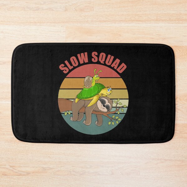 Item preview, Slow Squad - Slug Riding Turtle Riding Sloth designed and sold by Giacob.