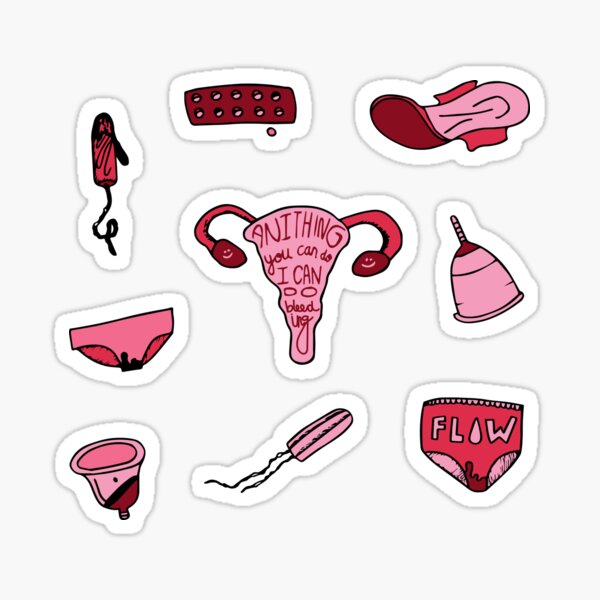 Pack d'autocollants de menstruation Sticker