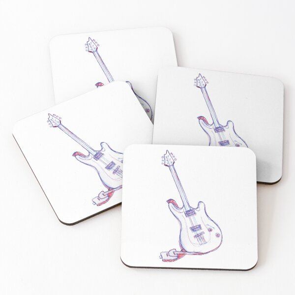 Item preview, Guitar ink sketch designed and sold by FuzzyLogicKate.