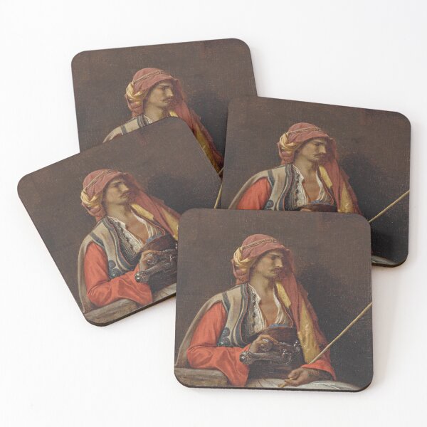 Item preview, Eastern man reclining vintage art - Jean-Léon Gérôme designed and sold by Vintage Designs +.