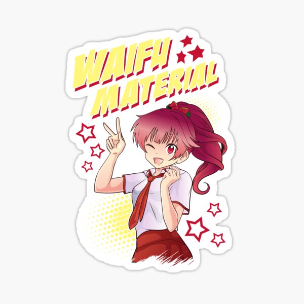 Neko Girl Waifu  Anime  Neko Girl Waifu Anime  Sticker  TeePublic