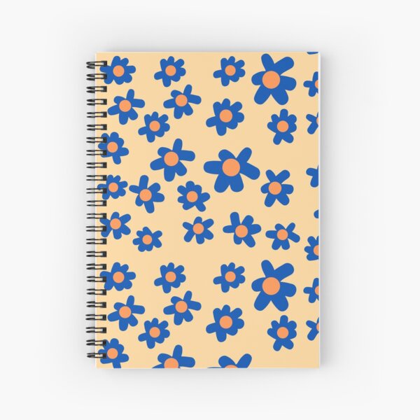 Aperçu de l'œuvre Motif floral bleu et orange UF Go Gators créée et vendue par collazodesigns.