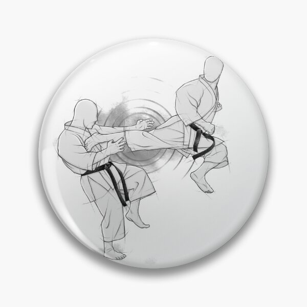 Item preview, Karate fight scene | Ushiro tobi geri - Shotokan Karate designed and sold by Fiore Tartaglia.