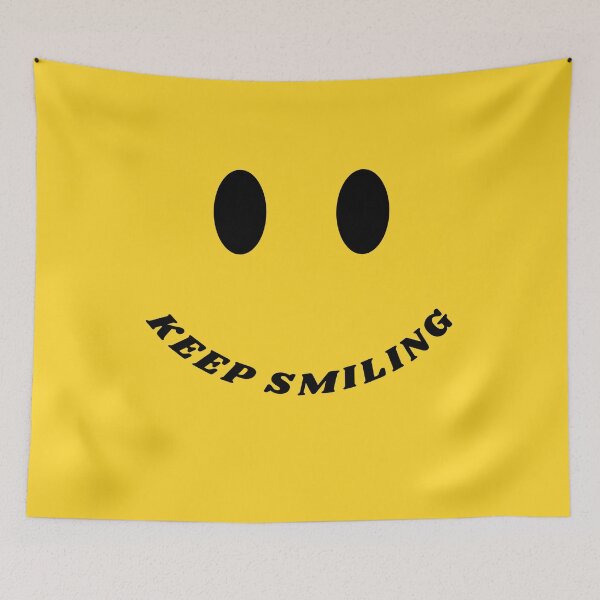 Item preview, Keep smiling funny yellow emoji design designed and sold by AnujShah7.