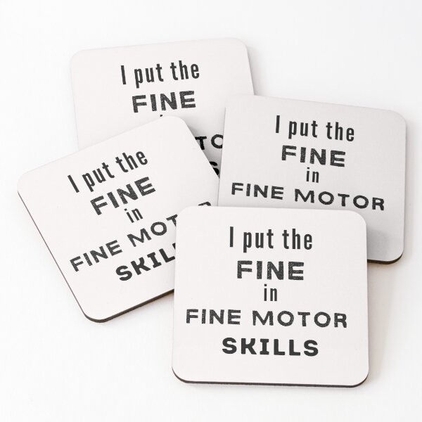 Artikelvorschau, Ich habe die 'Fine' in Fine Motor Skills - Ed.3 Black Edition eingefügt entworfen und verkauft von Millenial Designs.