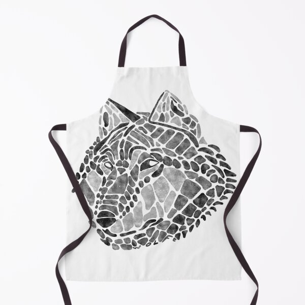 Item preview, Black Wolf Painted Mosaic Illustration designed and sold by Brooke Gazarek.