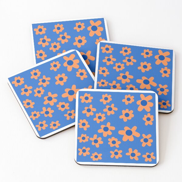 Item preview, UF Orange and Blue Floral Pattern Go Gators designed and sold by collazodesigns.
