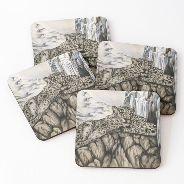 Item preview, Snow Leopard And Cub designed and sold by Artbythree.