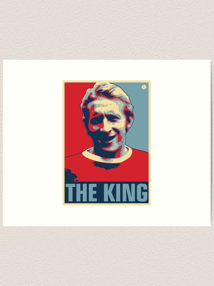 Denis Law - The King Art Print for Sale by DAFTFISH | Redbubble