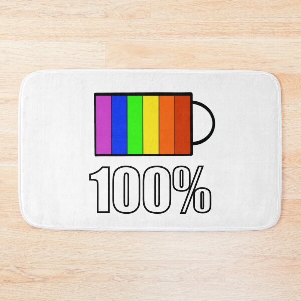 Item preview, Rainbow Battery - White designed and sold by BusyMonkeys.