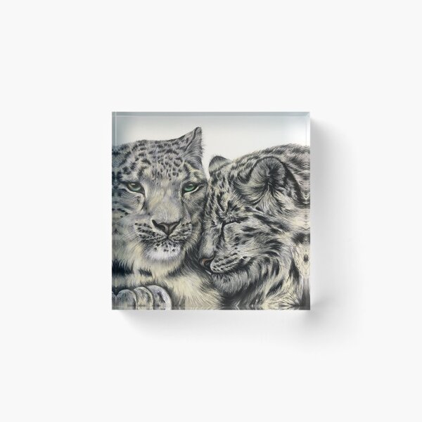 Item preview, Snow Leopards Snuggling designed and sold by Artbythree.