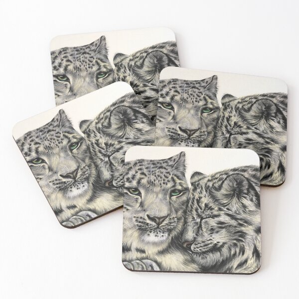 Item preview, Snow Leopards Snuggling designed and sold by Artbythree.