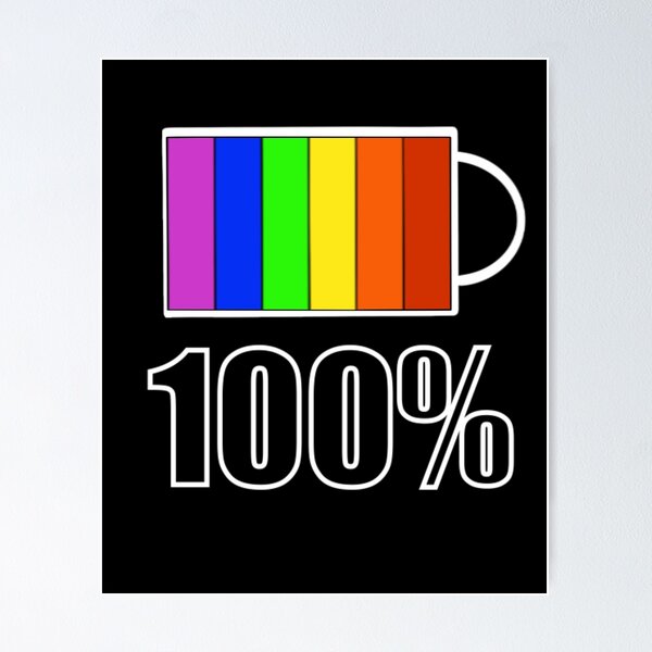 Item preview, Rainbow Battery - Black designed and sold by BusyMonkeys.
