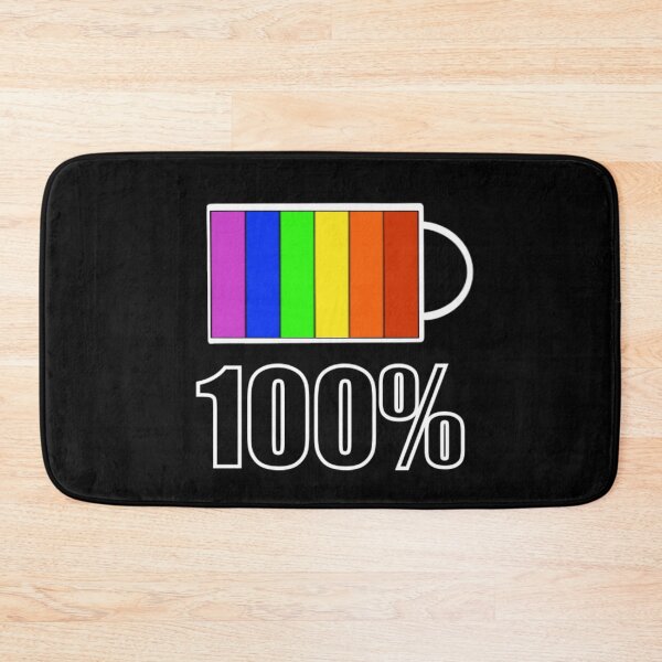 Item preview, Rainbow Battery - Black designed and sold by BusyMonkeys.