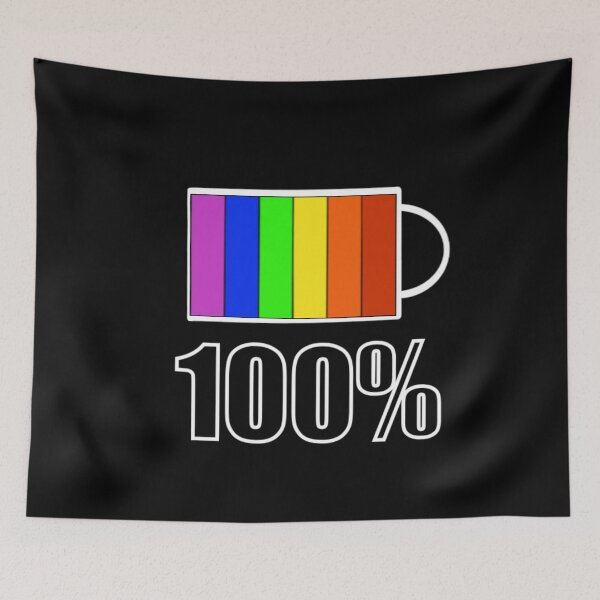 Item preview, Rainbow Battery - Black designed and sold by BusyMonkeys.