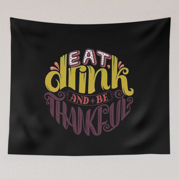 Item preview,  Eat Drink and Be Thankful Tshirt Cute Familiy Thanksgiving Tee designed and sold by chris-ellis-art.