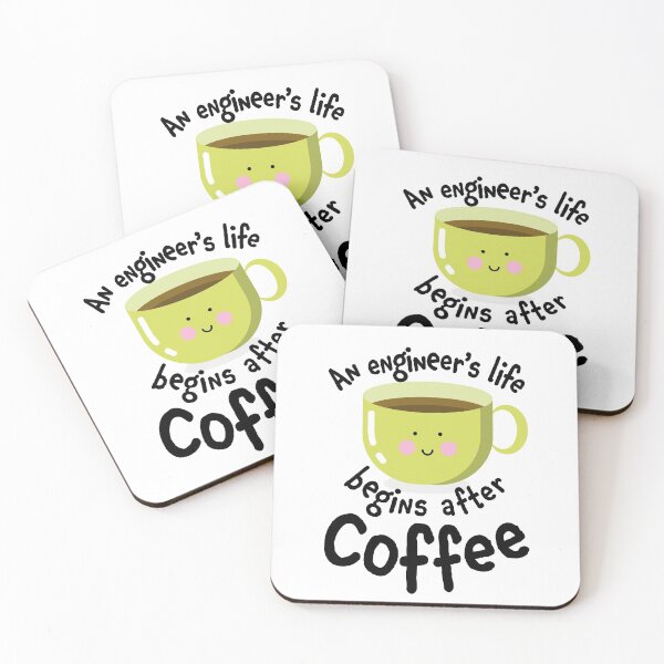 Item preview, An engineer's life begins after coffee designed and sold by Eenig.