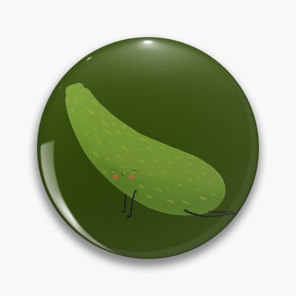 Item preview, Upward facing zucchini in green designed and sold by rocioalb.