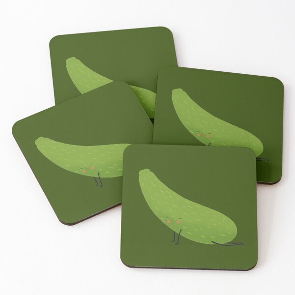 Item preview, Upward facing zucchini in green designed and sold by rocioalb.