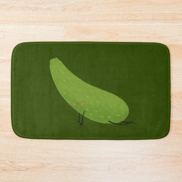 Item preview, Upward facing zucchini in green designed and sold by rocioalb.