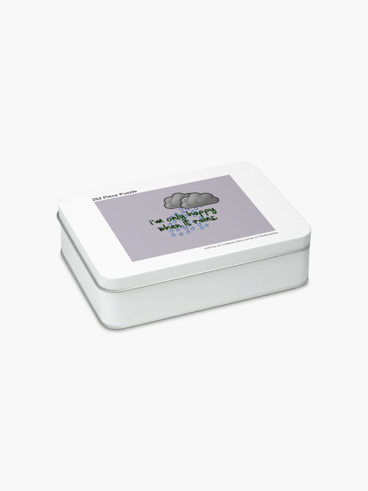 Alternate view of Only Happy When It Rains - Garbage Design Jigsaw Puzzle
