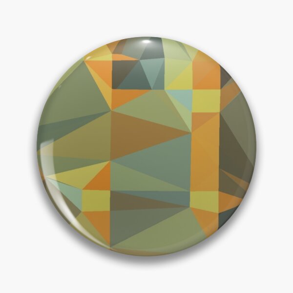 Item preview, Triangle patchwork- green to orange tone  designed and sold by wiwiart.