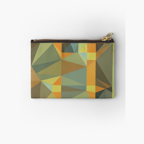 Item preview, Triangle patchwork- green to orange tone  designed and sold by wiwiart.
